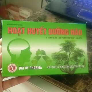 Hoạt huyết dưỡng não (hộp 100viên bao đường )