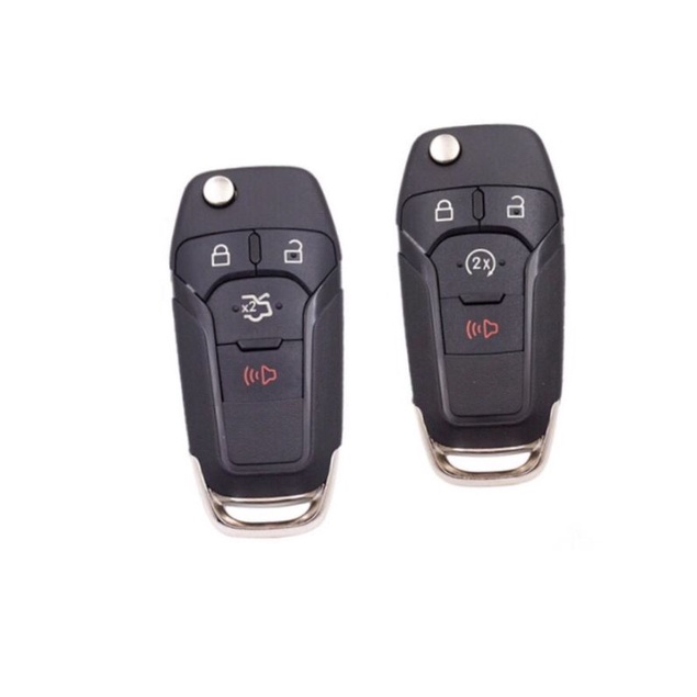 Vỏ chìa khoá độ gập xe Ford 4 nút ( 3 + 1 nút )