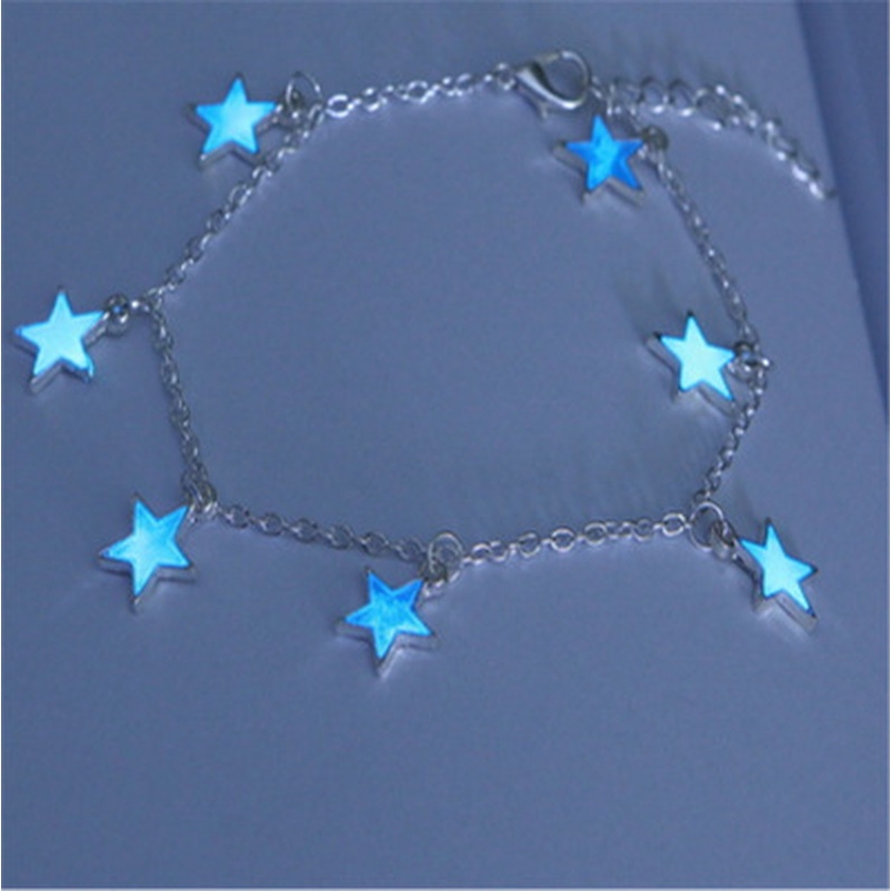 Lắc chân hình ngôi sao xanh phát sáng | BigBuy360 - bigbuy360.vn