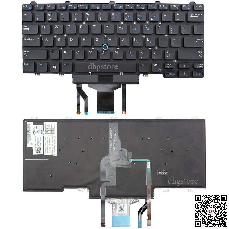 Bàn phím laptop Dell Latitude 3340 3350 E5450 E5470 E5490 E7450 E7470 E7480