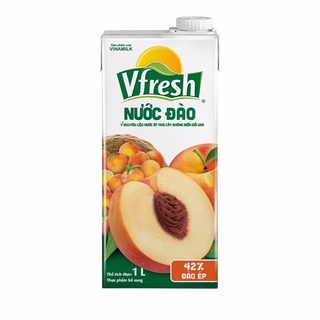 Nước Vfresh đào ép Necta - Hộp giấy 1L