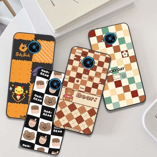 Ốp lưng điện thoại nokia 3.4 / nokia 8.3 in hình caro, DokeDuck, gấu bear dễ thương siêu bền