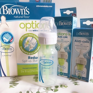 [SP CHÍNH HÃNG] Bình sữa Dr Browns cổ hẹp  60ml, 120ml, 250ml options plus