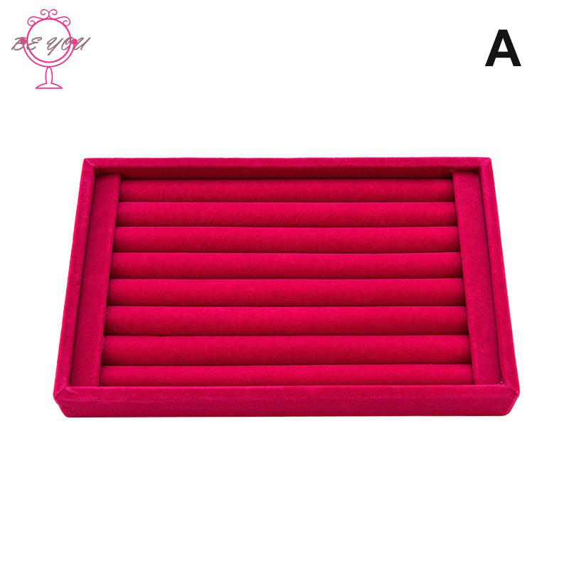 BY Ring Jewelry Pendant Velvet Display Organizer Tray Holder Earring Jewelry Storage Case | BigBuy360 - bigbuy360.vn