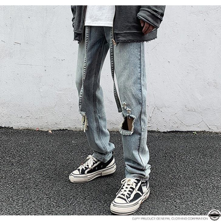 Free Ship Quần Jean Baggy nam rách gối, quần jean nam dây đai  phong cách street style cá tính dành cho GenZ | BigBuy360 - bigbuy360.vn