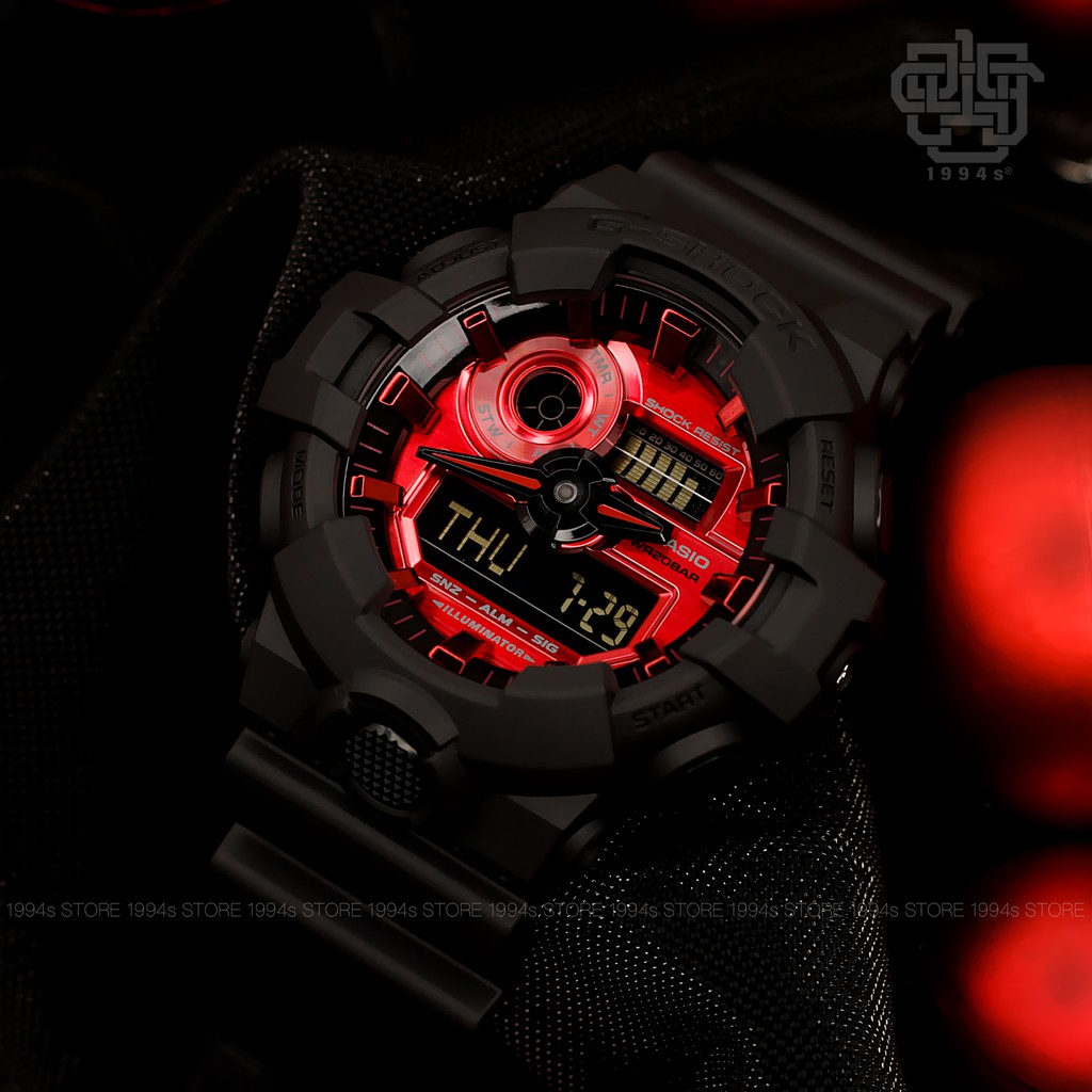 Đồng hồ nam Casio G-SHOCK GA-700 / GA-700AR-1A chống va đập, chống nước 200m, hàng chính hãng