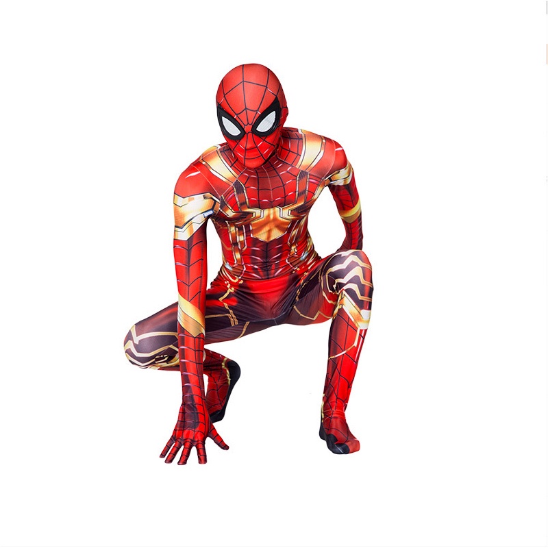 Bộ Áo Liền Quần Hóa Trang Peter Parker Zentai Hình Người Nhện Bằng Sắt Hóa Trang Halloween Cho Người Lớn Và Trẻ Em