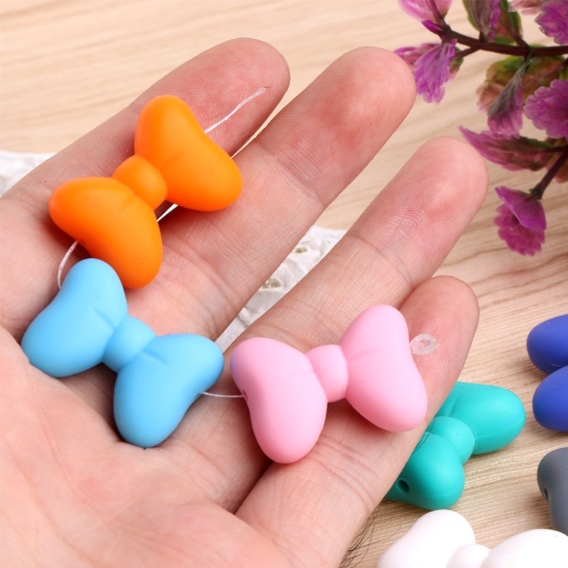 Đồ Chơi Nhai Gặm Kèm Mặt Dây Chuyền Bằng Silicon 5 Màu Sắc Tùy Chọn Cho Bé Trai / Gái