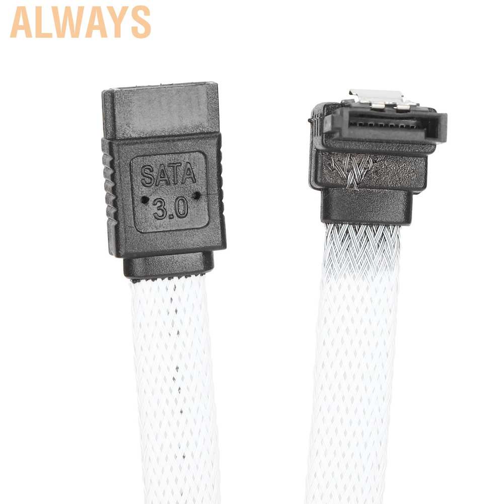 Cáp ổ đĩa SATA 3.0 8 lõi 7 chấu màu trắng trơn mở rộng cải thiện tốc độ tiện dụng