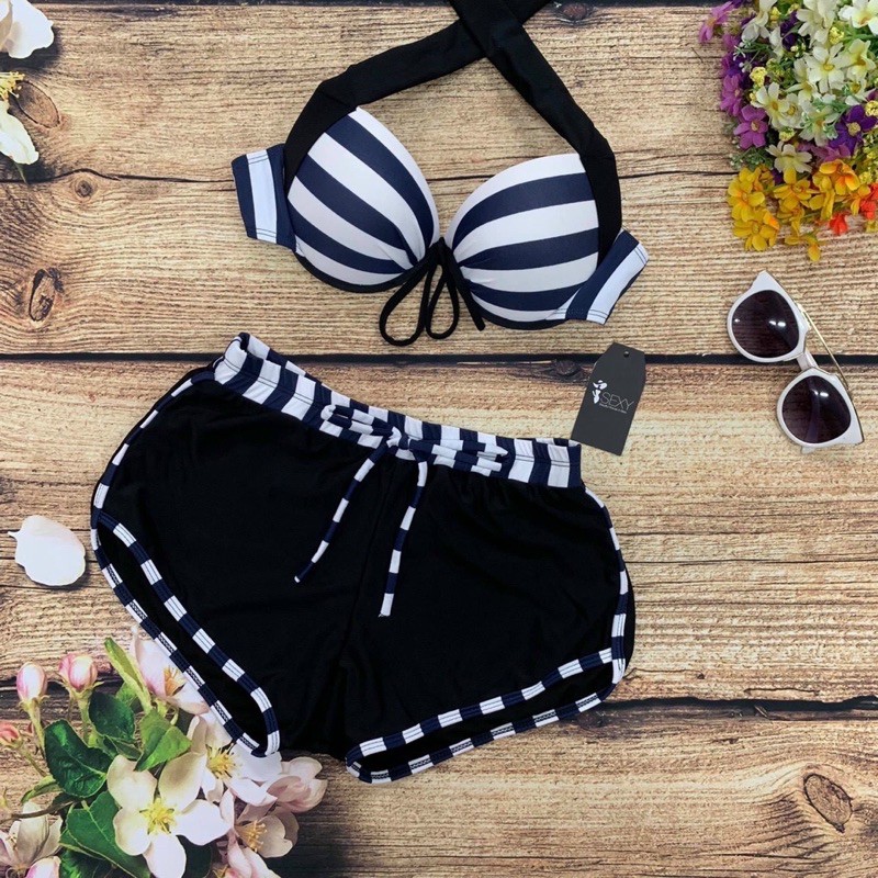 Sét bikini biển sọc hai mảnh ❤️ Freeship ❤️ Bộ đồ bơi nữ sexy