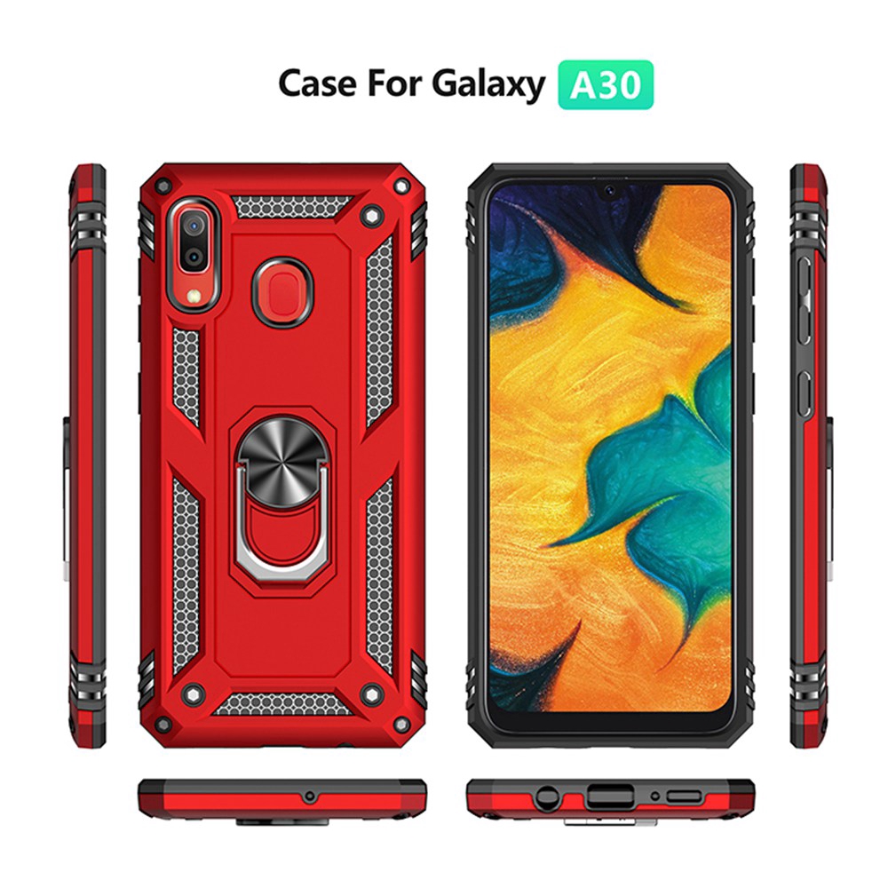 Ốp điện thoại PC cứng có giá đỡ nhẫn chống sốc cho SAMSUNG GALAXY A20 / A30