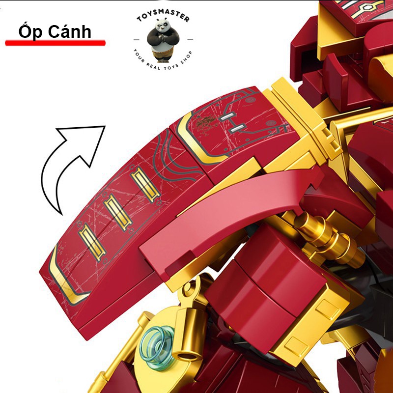 Đồ Chơi Lắp Ráp Kiểu LEGO Mô Hình Mecha HulkBuster Age Of Ultron Người Sắt Khổng Lồ Xanh Model 76026 Với 1450 Mảnh Ghép