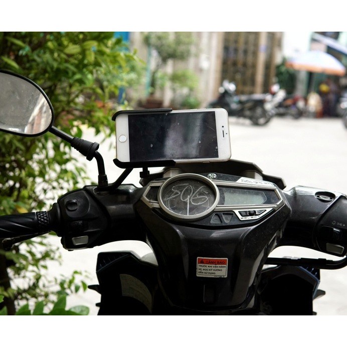 Kẹp điện thoại trên xe máy C2 nhôm cao cấp | BigBuy360 - bigbuy360.vn