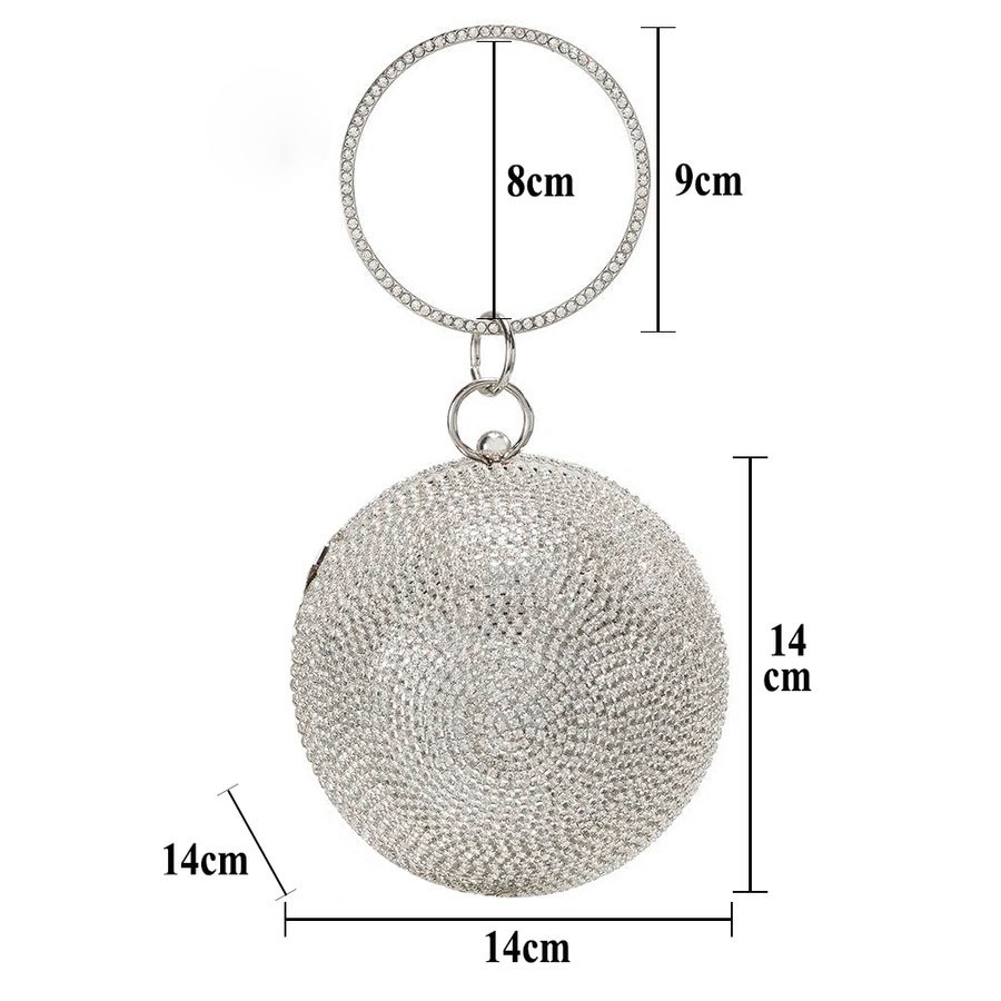 Clutch Cầu Đính Đá 626