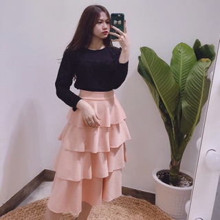 Set áo thun +cv tầng