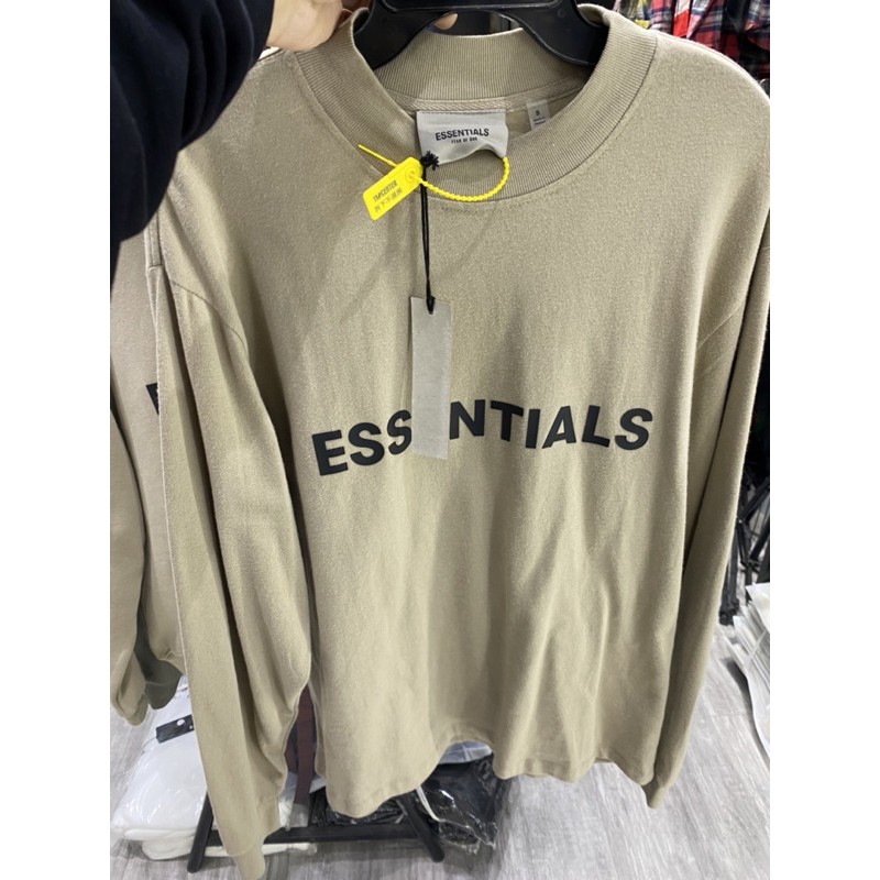 ⚡️[CHỈ 1 NGÀY] - Áo long sleeve Fear of God FOG ESSENTIALS ss20 Oatmeal cao cấp full tag túi, áo sweater FOG | BigBuy360 - bigbuy360.vn