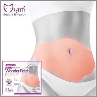 LÀM ĐẸP VỚI Hộp 5 Miếng Dán Tan Mỡ Bụng Mymi Wonder Patch