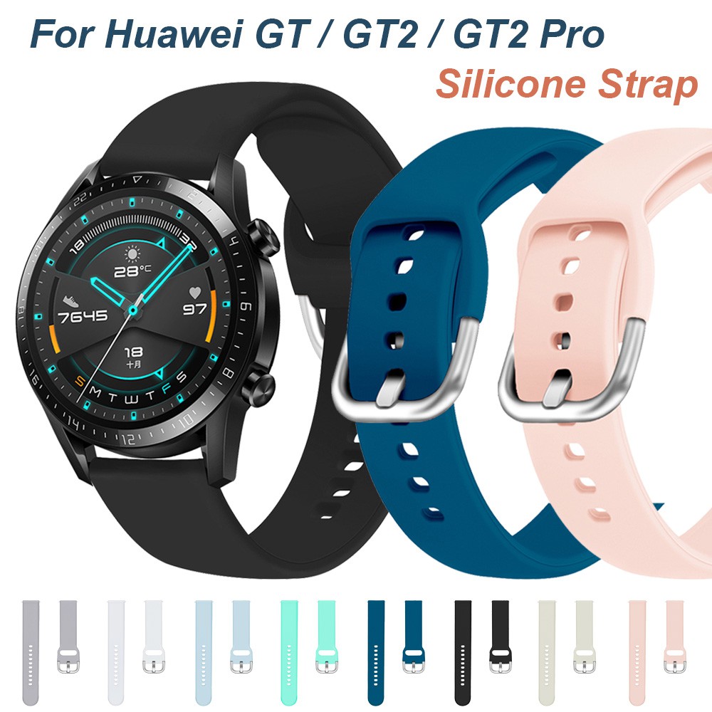 Dây Đeo Silicon Thoáng Khí Cho Đồng Hồ Thông Minh Huawei Gt2 Pro 46mm 42mm Gt 2e Honor Magic Watch 2