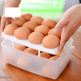 Hộp đựng trứng 2 tầng