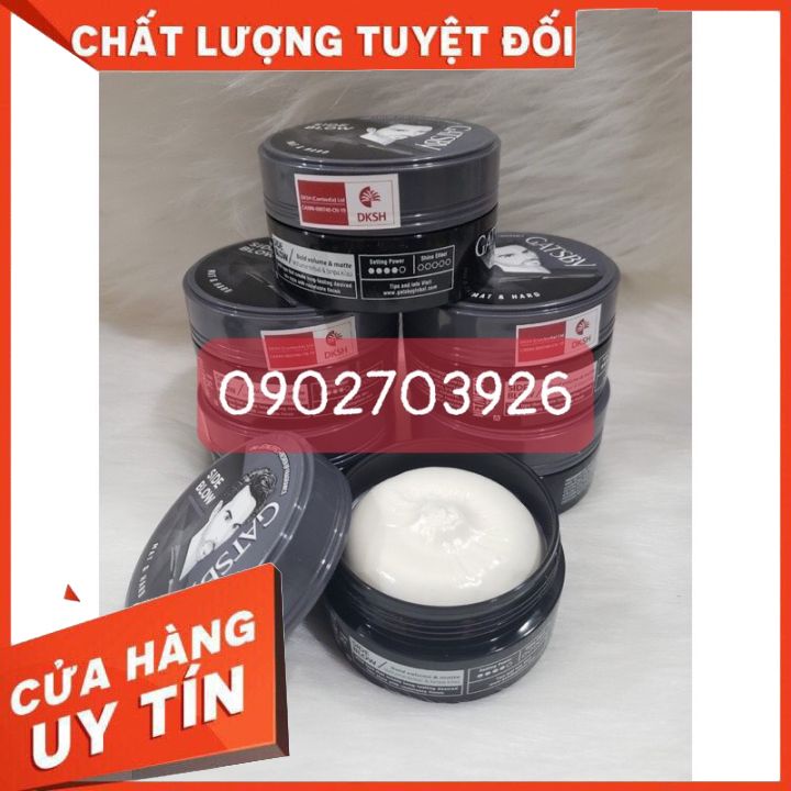 Wax Tạo Kiểu Tóc Gatsby Styling Wax Mat &amp; Hard 75g-mùi thơm dê chịu -giũ nếp vững chắc -không gây khô tóc