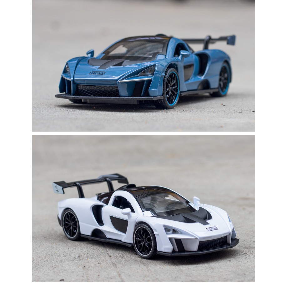 Xe Mô Hình Tĩnh MCLAREN SENNA tỉ lệ 1:32, có đèn và âm thanh