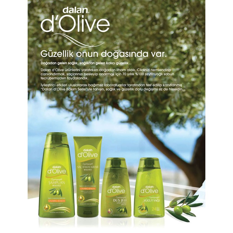 [Chính hãng, Có tem] Sữa tắm dưỡng ẩm từ ô liu Dalan D’Olive Olive oil Shower Gel Moisturizing 250ml