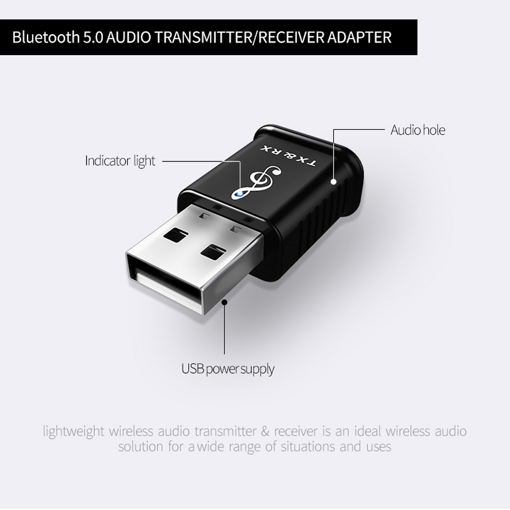 Usb Bluetooth 5.0 Không Dây Mini 4 Trong 1