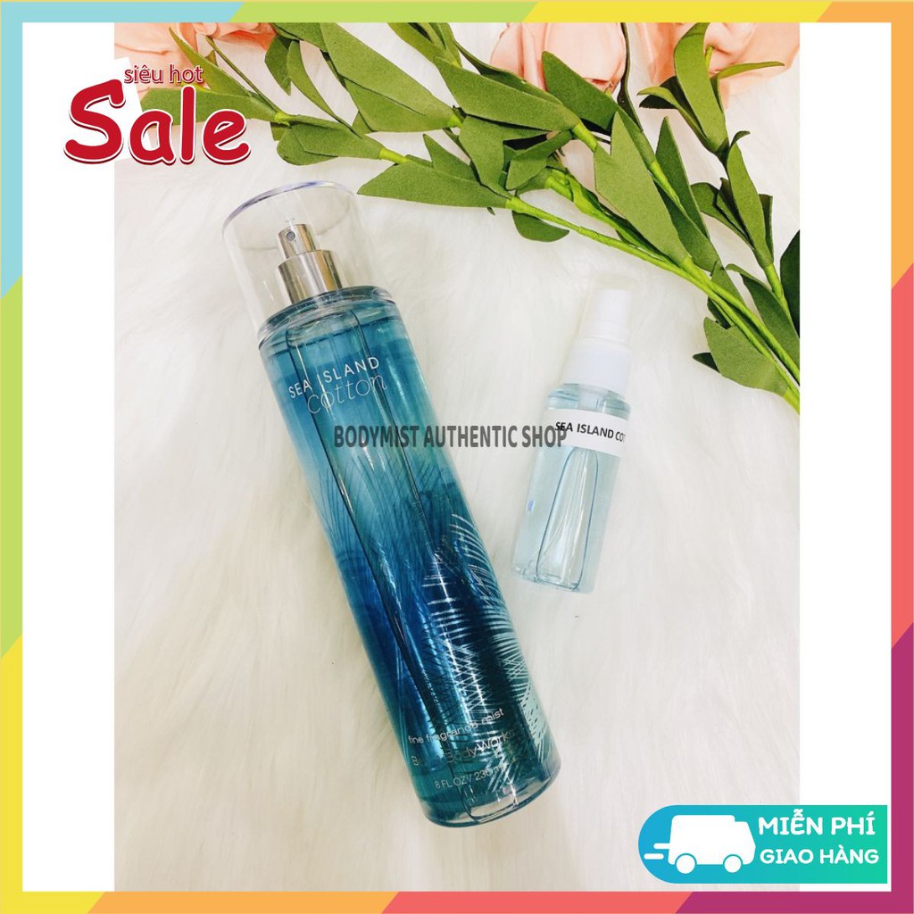 Xịt Thơm Toàn Thân Bath And Body Works - SEA ISLAND COTTON 236ml [𝑩𝒐𝒅𝒚𝒎𝒊𝒔𝒕 𝑨𝒖𝒕𝒉𝒆𝒏𝒕𝒊𝒄] | Thế Giới Skin Care