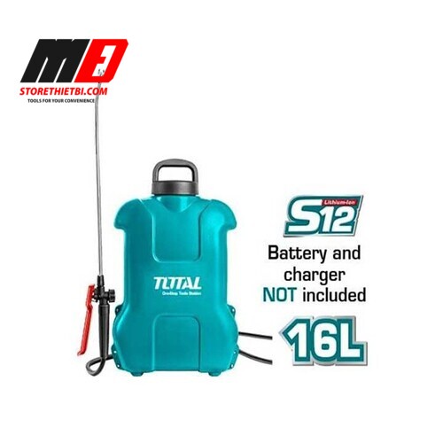 TSPLI1211. 12V Máy phun thuốc 16L dùng pin Total (CHƯA GỒM PIN SẠC)