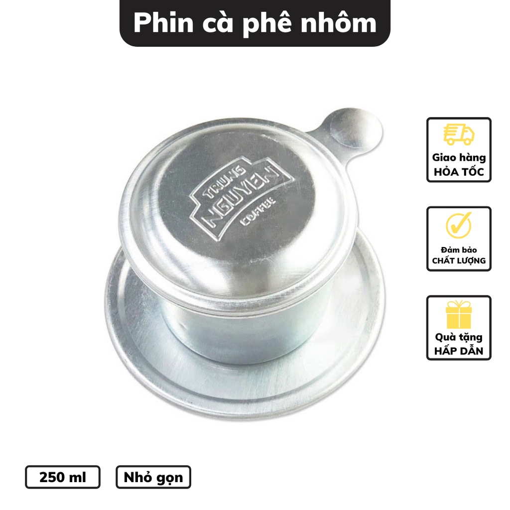 Phin cà phê nhôm Trung Nguyên phin cafe nhôm cao cấp dày dặn giữ nhiệt tốt chống gỉ đạt chuẩn ATVSTP