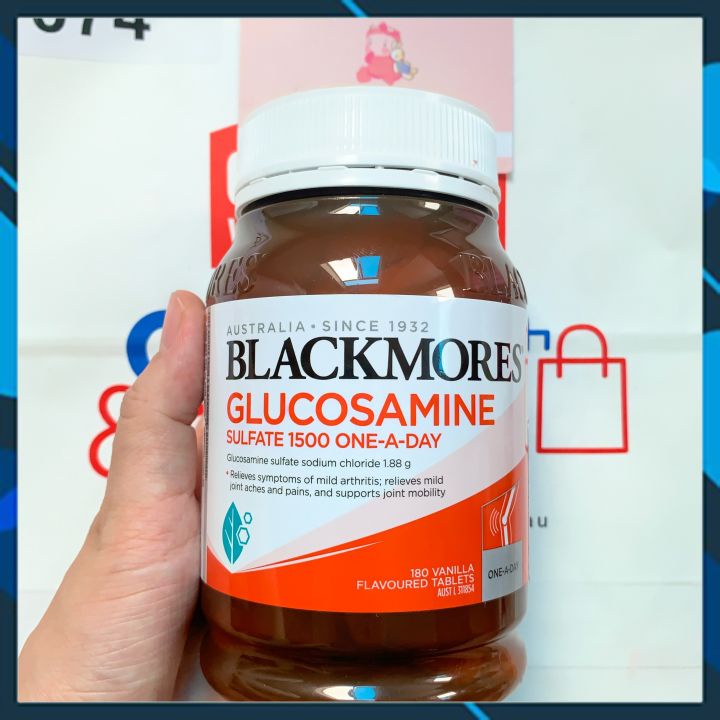 Viên uống xương khớp Blackmores Glucosamine Sulfate 1500, Úc (180 viên) giúp tái tạo sụn khớp, giảm đau sưng khớp