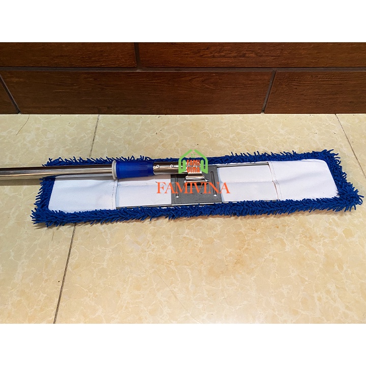 Cây lau nhà công nghiệp san hô 60cm sợi bông Microfiber,Chổi lau nhà tự vắt thấm hút siêu sạch văn phòng bệnh viện...