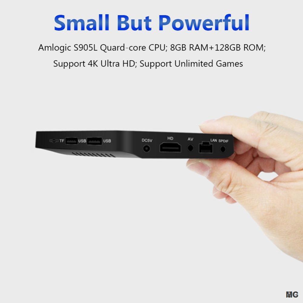 Tv Box Thông Minh S905L Q96 Mini Android 10.0 Lõi Tứ 2.4G Wifi 4K Và Phụ Kiện