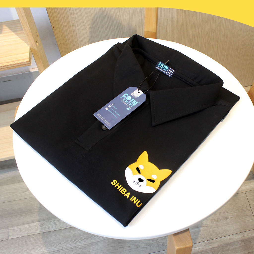 Áo Polo cao cấp Shiba Inu  cointshirt, Binance, Bitcoin