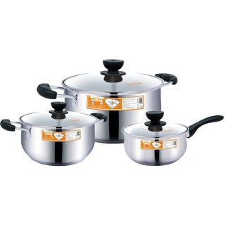 Bộ nồi Inox 304 cao cấp Supor(sale hàng trưng bày)