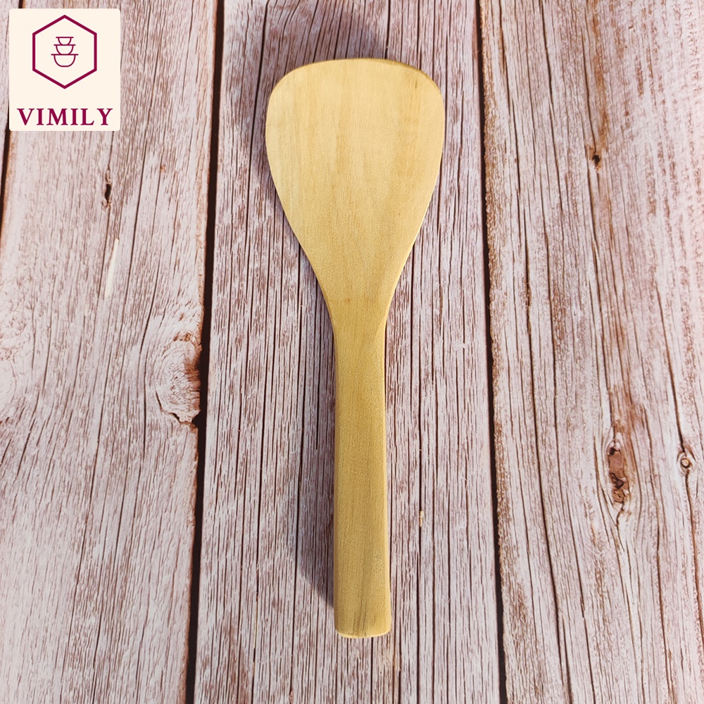 Xẻng muôi xào nấu đảo xới cơm gỗ Kim Giao cao cấp kháng khuẩn chịu nhiệt VIMILY