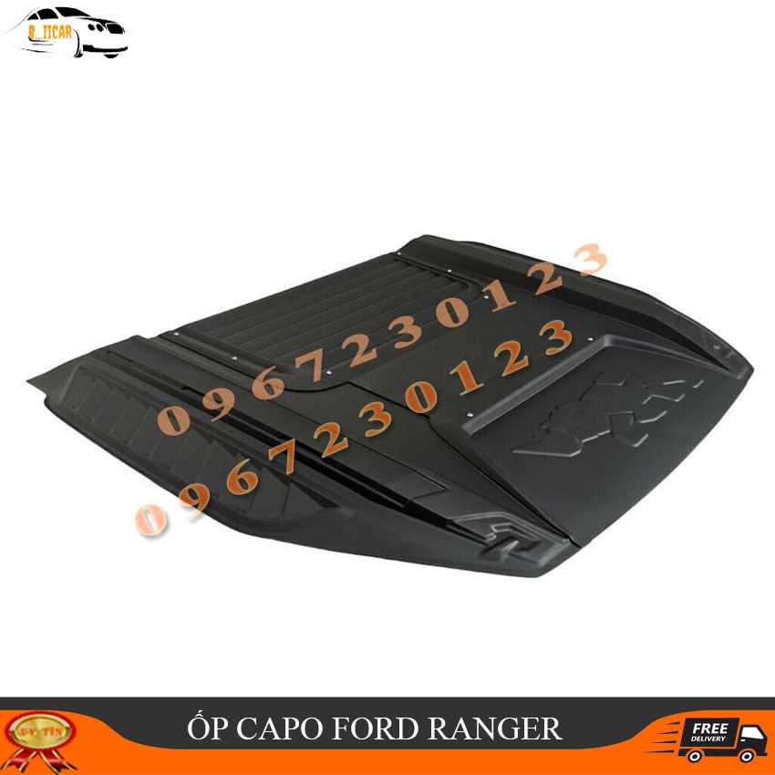 Ốp Capo FORD RANGER MẫuTê Giác - RHINO Cao Cấp Thái Lan
