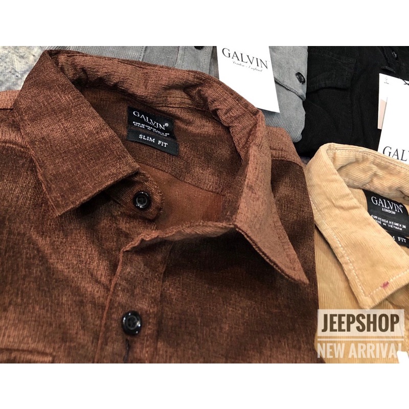 Sơ mi nhung Galvin phong cách cổ điển
