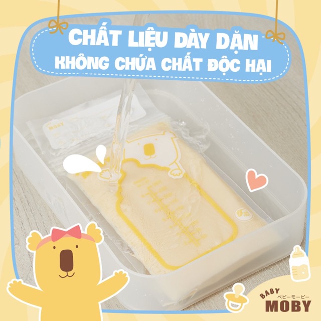 TÚI TRỮ SỮA MOBY TIỆN LỢI 3 KHÓA ZIP, Suzy baby