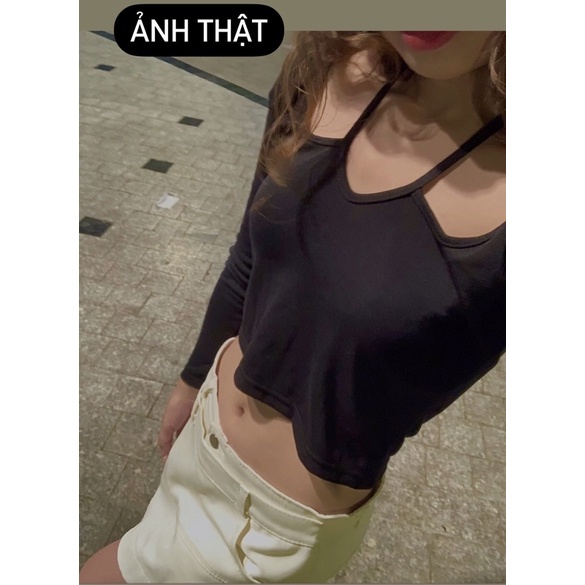 Chân Váy KAKI Kiểu Quần Giả Váy Vạt Chéo Phong Cách Năng Động