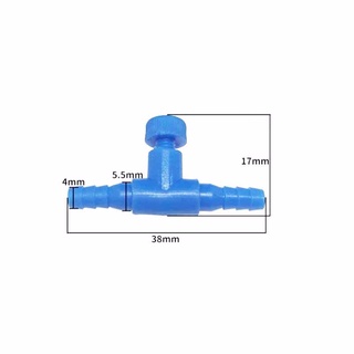 JEROMY Flow Control Valve 4mm Air Pump Volume Adjustable Pipe Connector