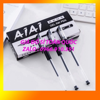 Combo 100 bút bi mực nước aiai ngòi 0.5mm 3 màu