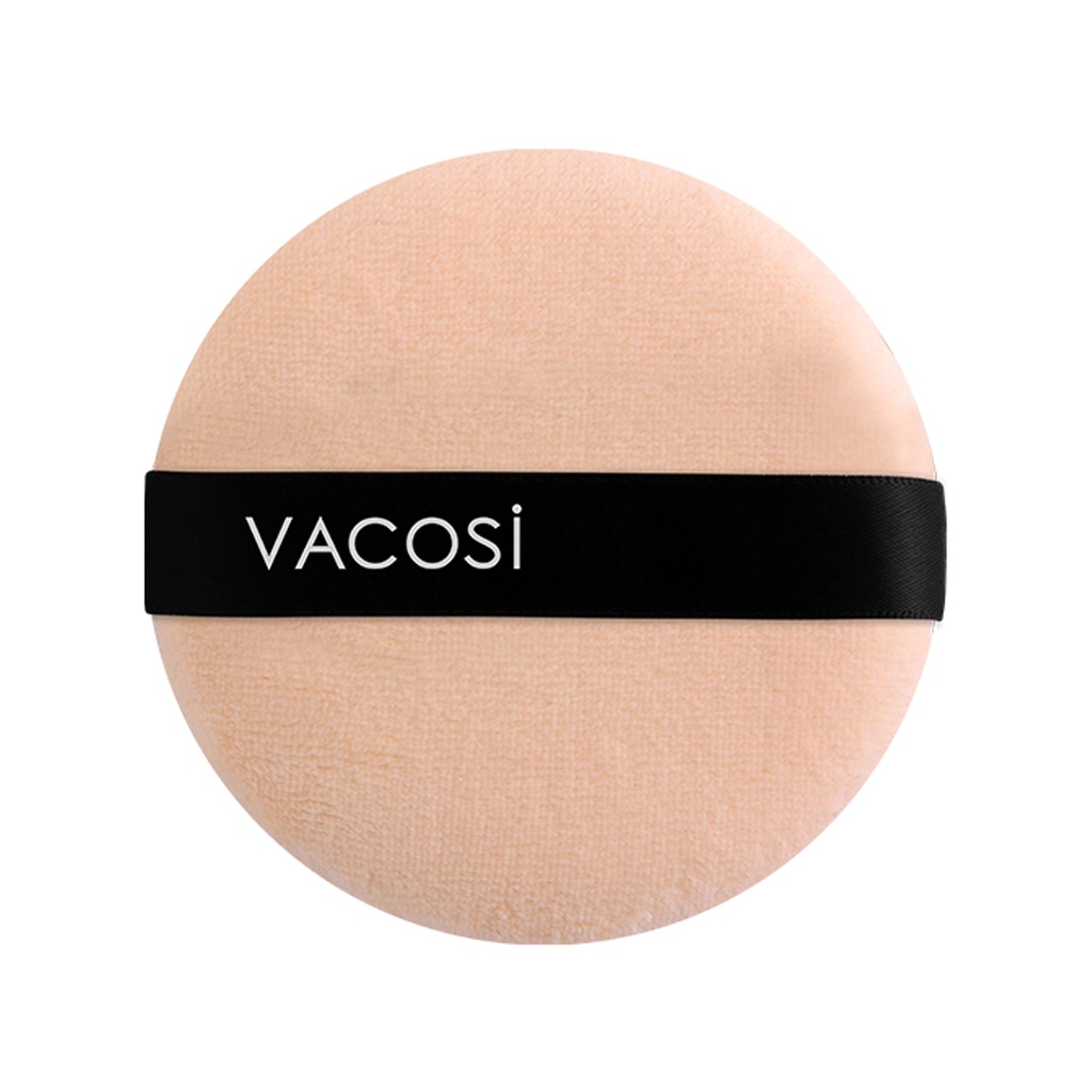 Bông dặm phấn Vacosi set 2 chiếc chuyên dùng cho makeup