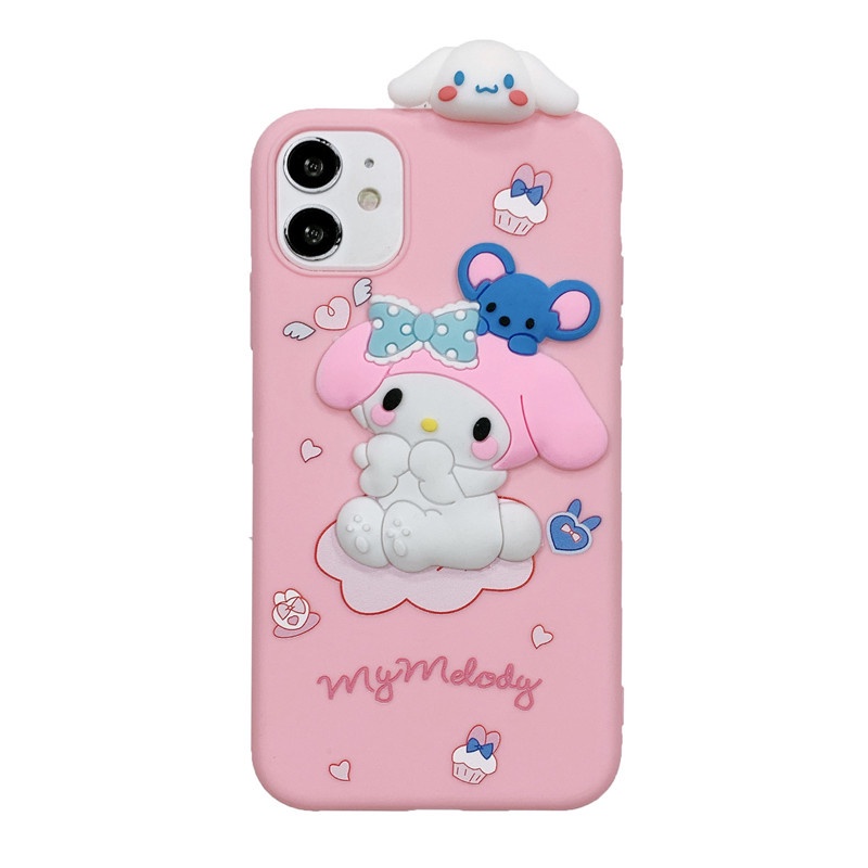 Ốp Điện Thoại Dẻo Họa Tiết Hoạt Hình melody papa Dễ Thương Cho iphone 15 13 14 12 11 pro x xs max xr 6 6s 7 8 plus