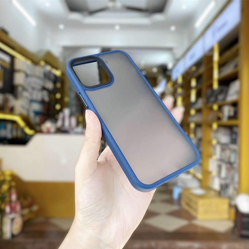 Ốp Lưng Nhám Viền Màu Chống Sốc Iphone 7 Plus Đến 14 Pro Max - Hàng Chính Hãng LIKGUS