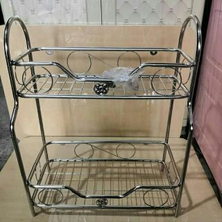 Kệ inox 201 2 tầng