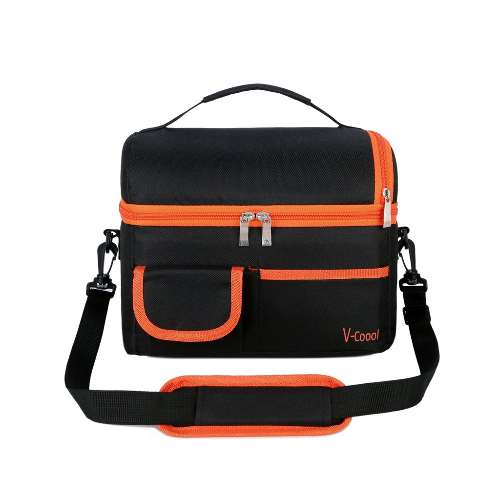 túi giữ nhiệt vcool 2 tầng, giữ nhiệt bảo quản lạnh đồ ăn, sữa mẹ