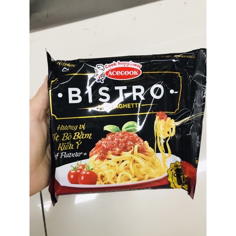 Mì Spaghetti Bistro Vị Xốt Bò bằm | Xốt Kem Phô Mai Gói 95G