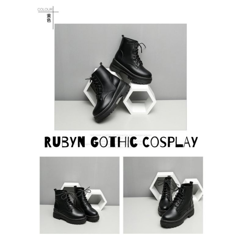 [NEW] 🔥 Giày Boot Chiến Binh Đế 2 Tầng Cổ Cao Siêu Ngầu 🔥 Đế Cao 5cm (Tài khoản Shopee duy nhất: gothic.cosplay )