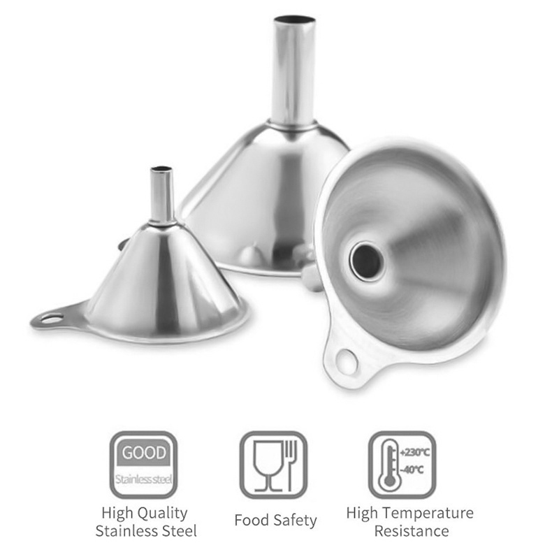Lanfy1 Set 3 Phễu Inox Mini